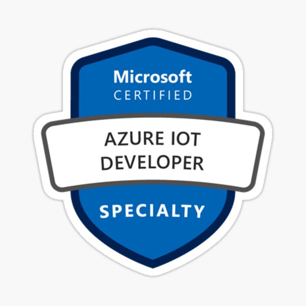  microsoft certified azure iot developer specialty sticker for sale by