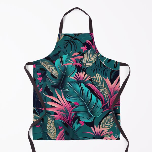 Aperçu de l'œuvre Relaxed Imagined Tropical Pattern Digital Painting créée et vendue par CodeAndColors.
