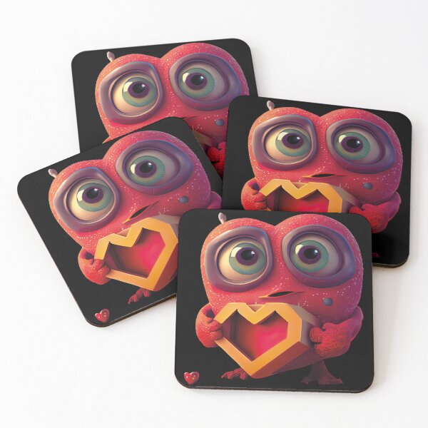 Item preview, Cute Monster with Heart Box designed and sold by Justin Haas.