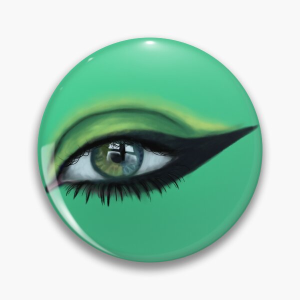 Item preview, Green and Blue Heterochromia Beautiful Eye Painting Illustration  designed and sold by LostlightDesign.