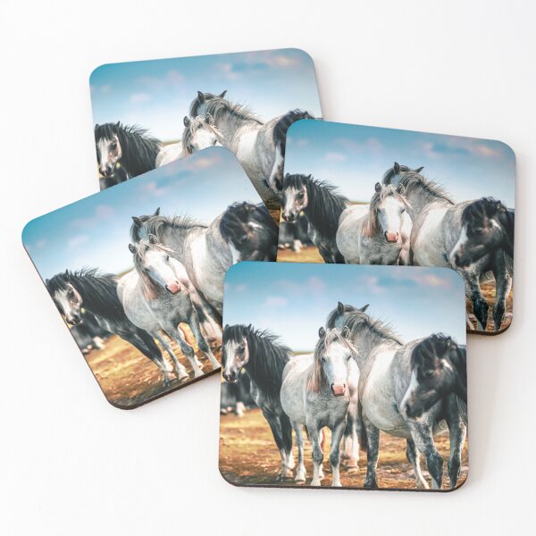 Item preview, Wild Horses in the field designed and sold by YunekOriginals.