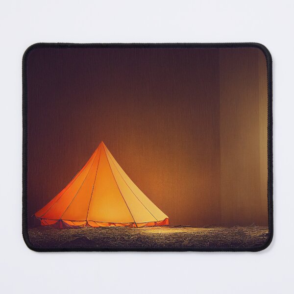 Artikelvorschau, Orange Tent, camping Poster entworfen und verkauft von CosmicCritters.