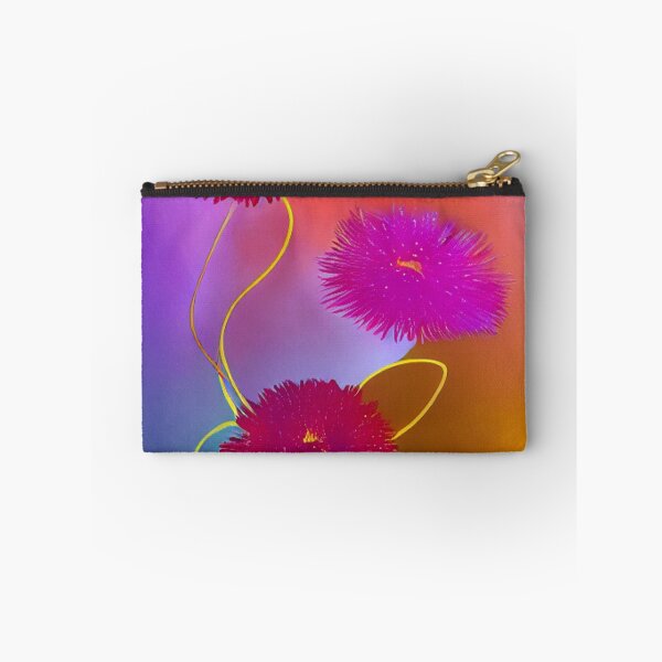 Item preview, Flowers red and purple on gold stem  designed and sold by Athena Milonas.