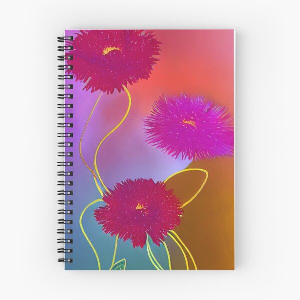 Item preview, Flowers red and purple on gold stem  designed and sold by Athena Milonas.