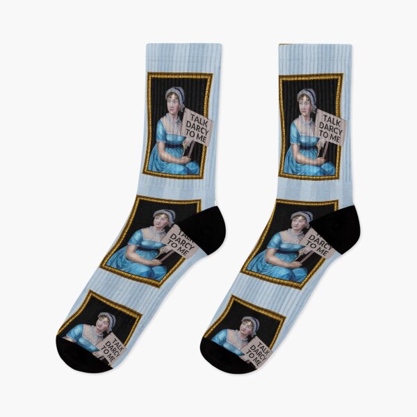 Item preview, Talk Darcy to Me | Fun Portrait of Jane Austen designed and sold by CastlesClassics.
