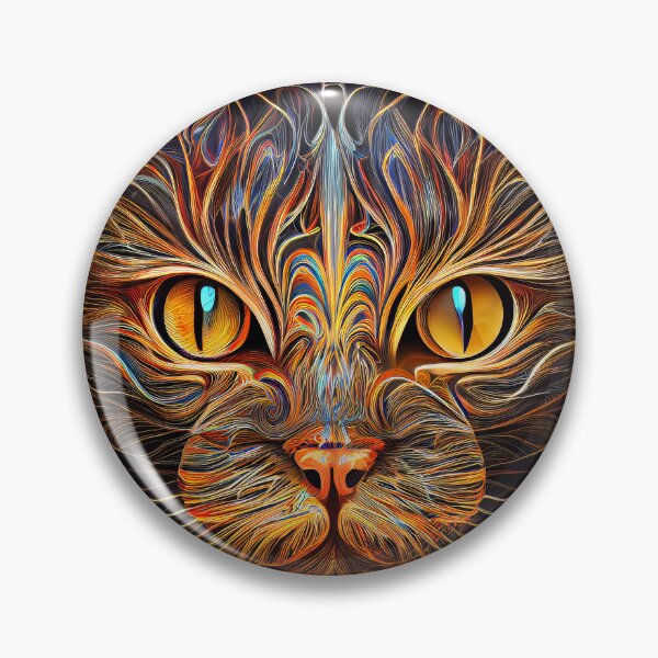 Item preview, Captivating Black Cat with Orange Highlights designed and sold by UltraGraphics.