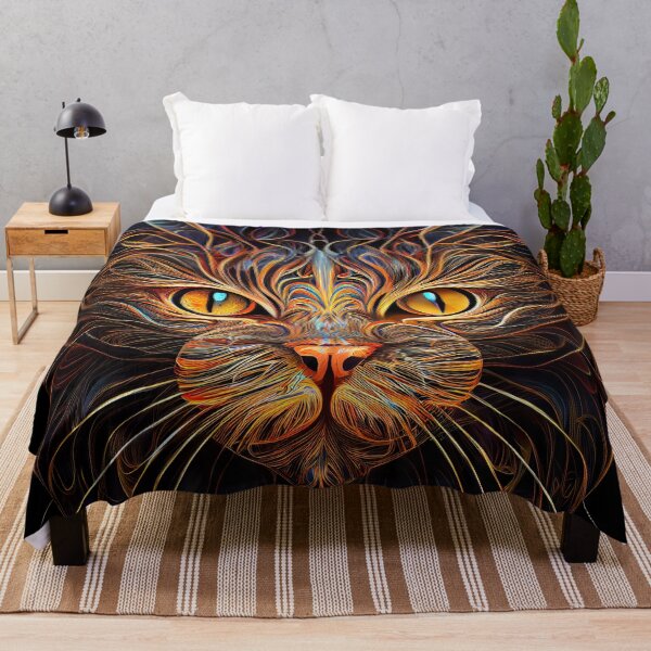 Item preview, Captivating Black Cat with Orange Highlights designed and sold by UltraGraphics.