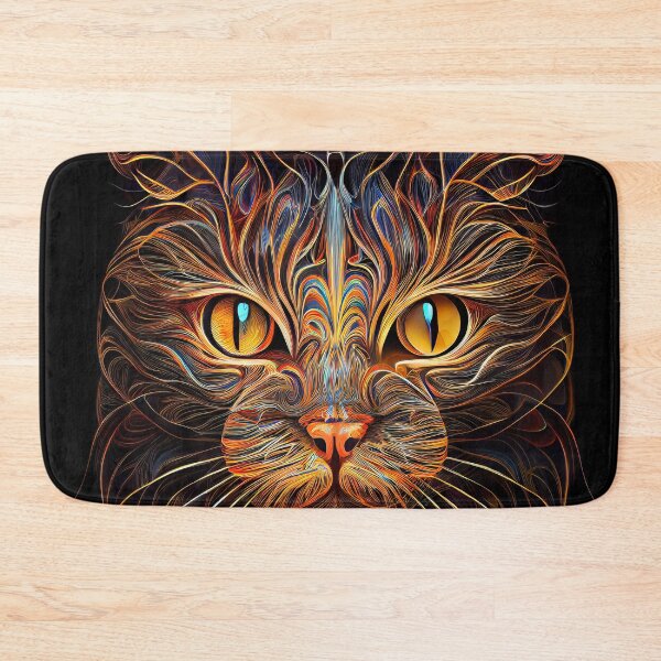 Item preview, Captivating Black Cat with Orange Highlights designed and sold by UltraGraphics.