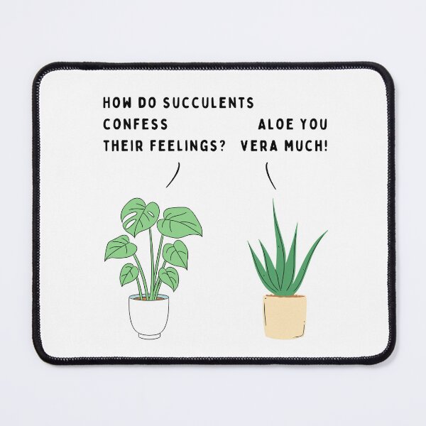 Item preview, Plant joke - How do succulents confess their feelings? (colour) designed and sold by ani-eni.