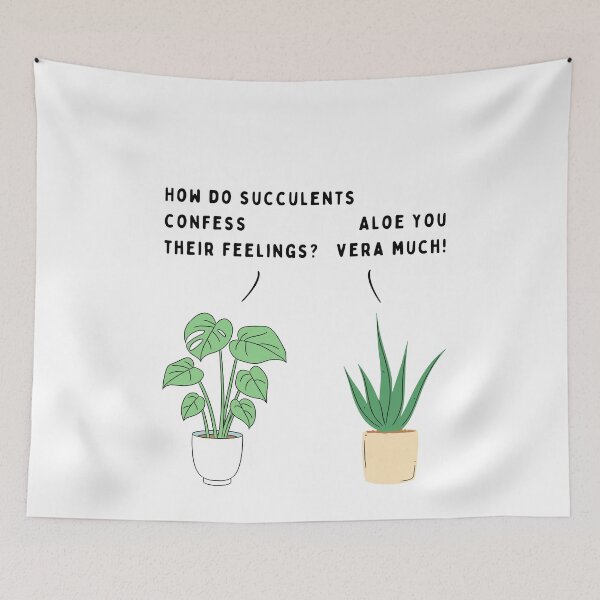 Item preview, Plant joke - How do succulents confess their feelings? (colour) designed and sold by ani-eni.
