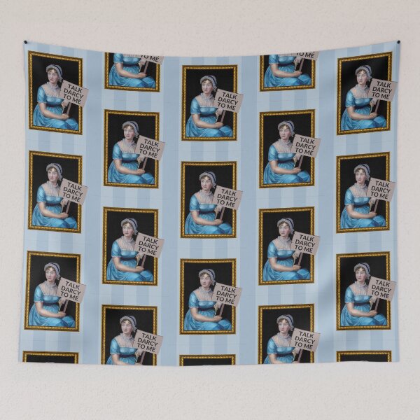 Item preview, Talk Darcy to Me | Fun Portrait of Jane Austen designed and sold by CastlesClassics.