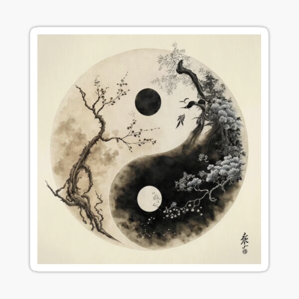 Artikel-Vorschau von Yin und Yang japanische Naturversion, designt und verkauft von BaynoSama.