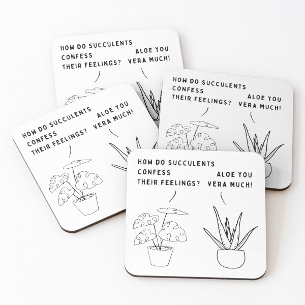 Item preview, Plant joke - How do succulents confess their feelings? designed and sold by ani-eni.