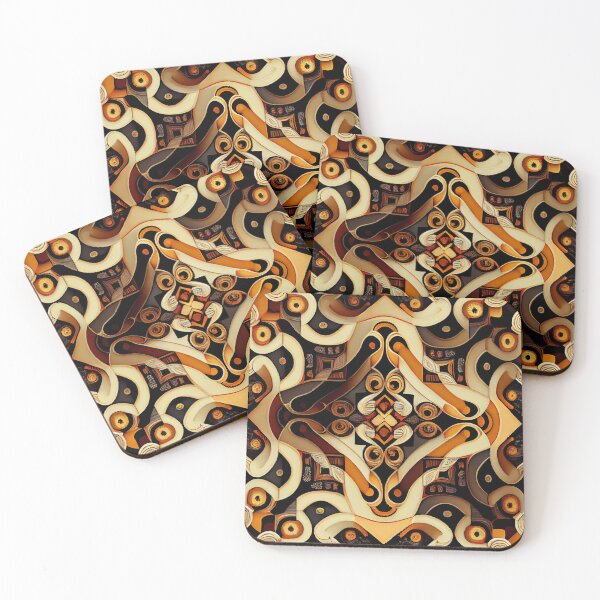 Item preview, Dense Square Artistic Transitional Pattern Digital Painting designed and sold by CodeAndColors.