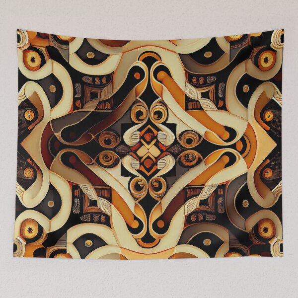 Item preview, Dense Square Artistic Transitional Pattern Digital Painting designed and sold by CodeAndColors.