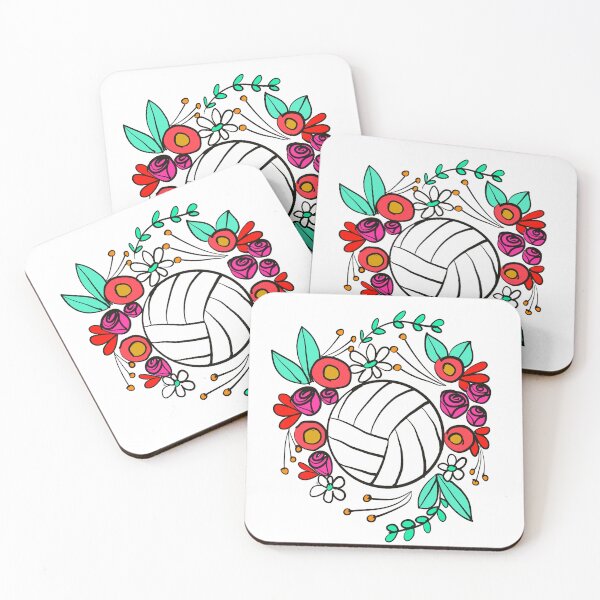 Item preview, Floral volleyball designed and sold by desireeling.