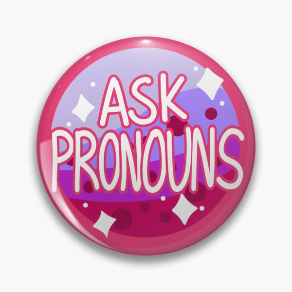 Item preview, ask pronouns pink, blue & purple boba designed and sold by pridefrogprints.