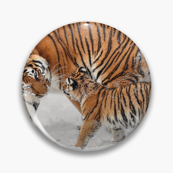 Item preview, Tigers Mother & Cub in Snow designed and sold by YunekOriginals.