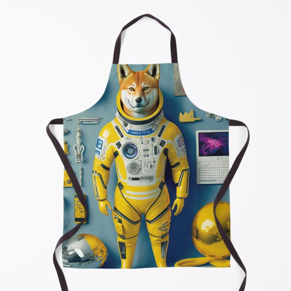 Item preview, Golden Shiba Inu Astronaut equipment poster designed and sold by osssoconcept.