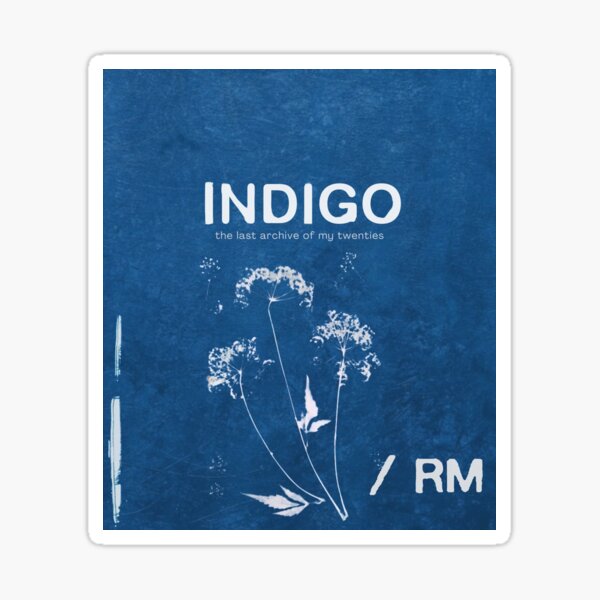 Pressed Flower Stickers  Indigo Bouquet - Antiquaria