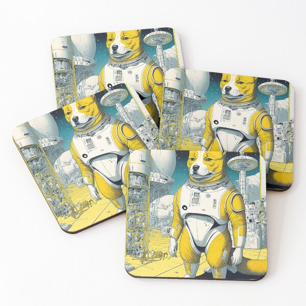 Item preview, Shiba Inu mechanic astronaut baby suit sticker designed and sold by osssoconcept.