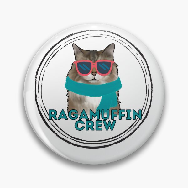 Item preview, Ragamuffin cat crew cool cat in sunglasses designed and sold by JoeyGraceCatCo.
