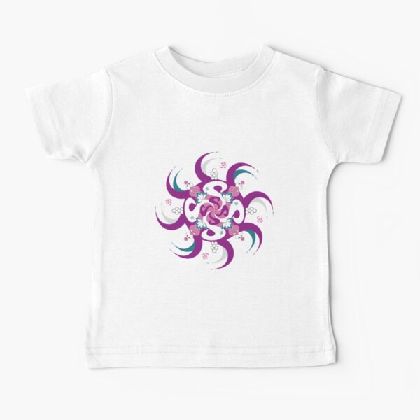 Shee Mandala Spiral with Om and Lotus Symbol Baby T-Shirt