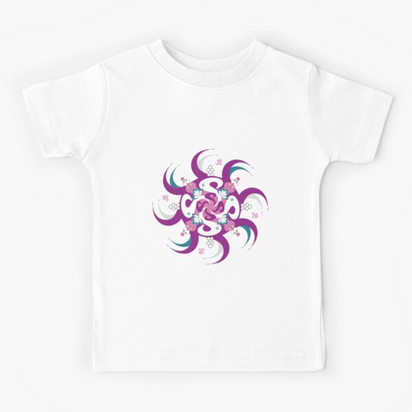 Shee Mandala Spiral with Om and Lotus Symbol Kids T-Shirt