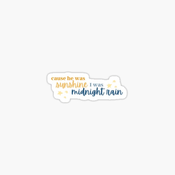 Midnight Rain Stickers for Sale