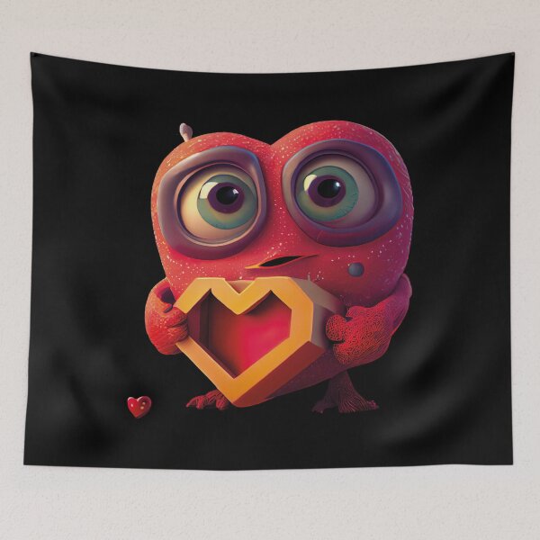 Item preview, Cute Monster with Heart Box designed and sold by Justin Haas.
