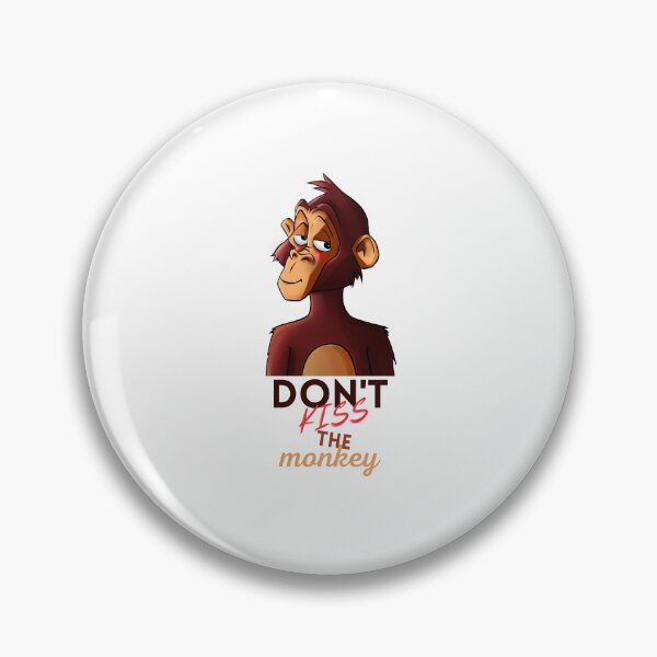 Item preview, Don't kiss the monkey. Monkeypox virus funny designed and sold by Rook-art.