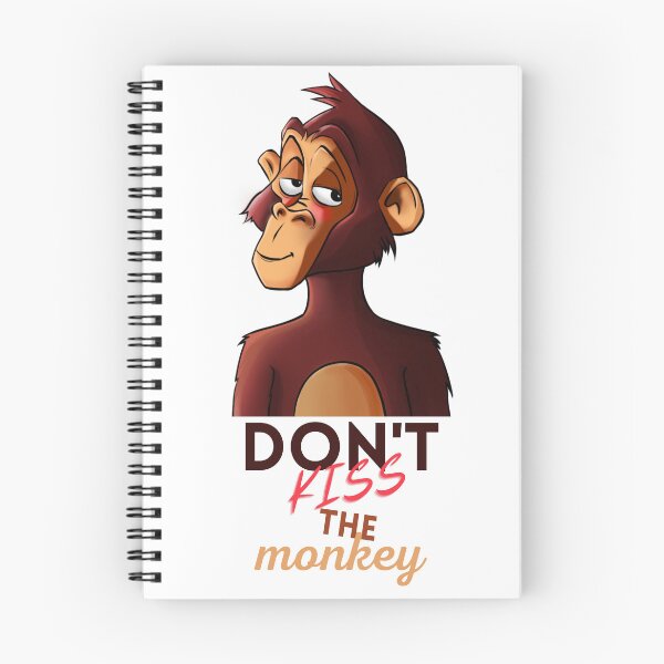 Item preview, Don't kiss the monkey. Monkeypox virus funny designed and sold by Rook-art.