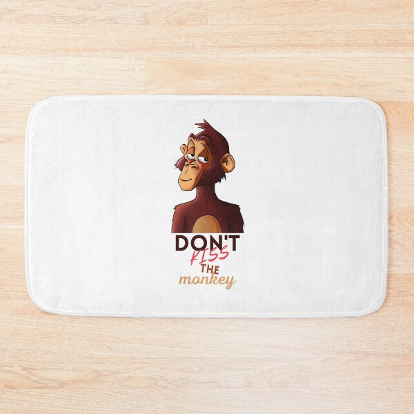 Item preview, Don't kiss the monkey. Monkeypox virus funny designed and sold by Rook-art.