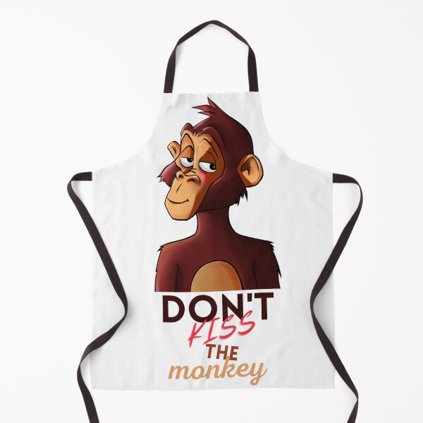 Item preview, Don't kiss the monkey. Monkeypox virus funny designed and sold by Rook-art.