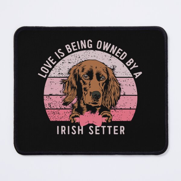 Item preview, Irish Setter Love Pink Vintage Sunset Valentine designed and sold by Cuddlythopia.