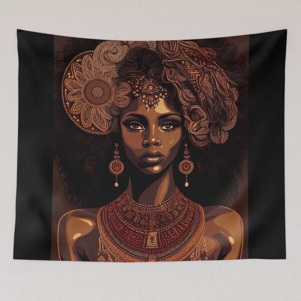 Item preview, Afrofuturism Art designed and sold by MidJourneymen.