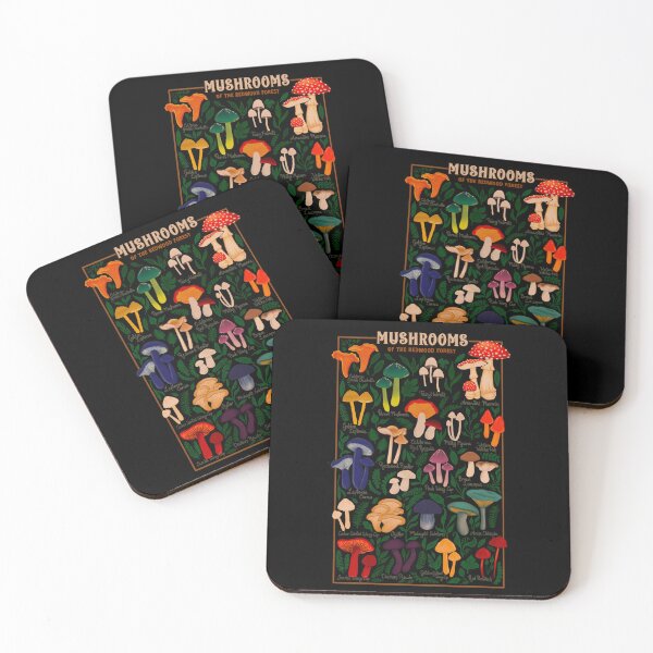 Item preview, Mushrooms of the Redwood Forest designed and sold by CattGDesigns.