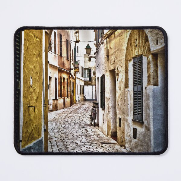 Item preview, Cobble Stoned Street with Bicycle designed and sold by Ladydi.