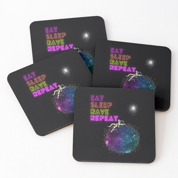 Item preview, EAT. SLEEP. RAVE. REPEAT. designed and sold by Queenrandomness.