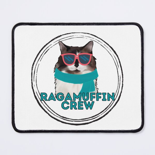 Item preview, Ragamuffin cat crew cool tuxedo cat in sunglasses designed and sold by JoeyGraceCatCo.