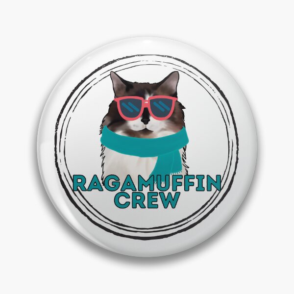 Item preview, Ragamuffin cat crew cool tuxedo cat in sunglasses designed and sold by JoeyGraceCatCo.