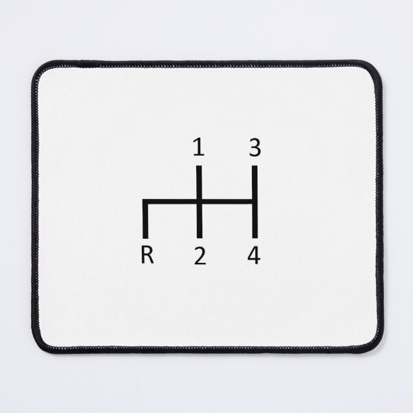 Item preview, Vintage 4 Speed H Pattern Shift Pattern (White) designed and sold by ashlee <3.