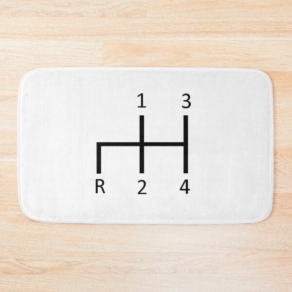 Item preview, Vintage 4 Speed H Pattern Shift Pattern (White) designed and sold by ashlee <3.