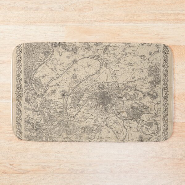 Item preview, Old map of Paris (1866) designed and sold by coolshitba.