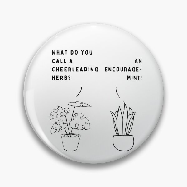 Item preview, Plant joke - What do you call a cheerleading herb? designed and sold by ani-eni.