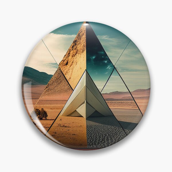 Item preview, Trippy Triangle in the Desert Wall Art designed and sold by BySpinny.