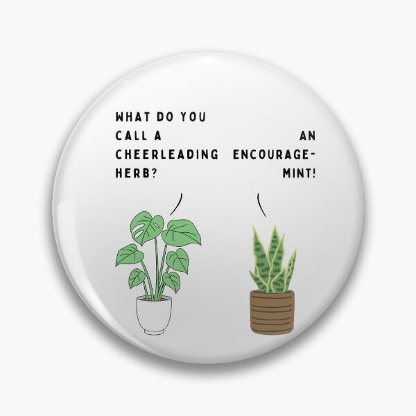 Item preview, Plant joke - What do you call a cheerleading herb? designed and sold by ani-eni.
