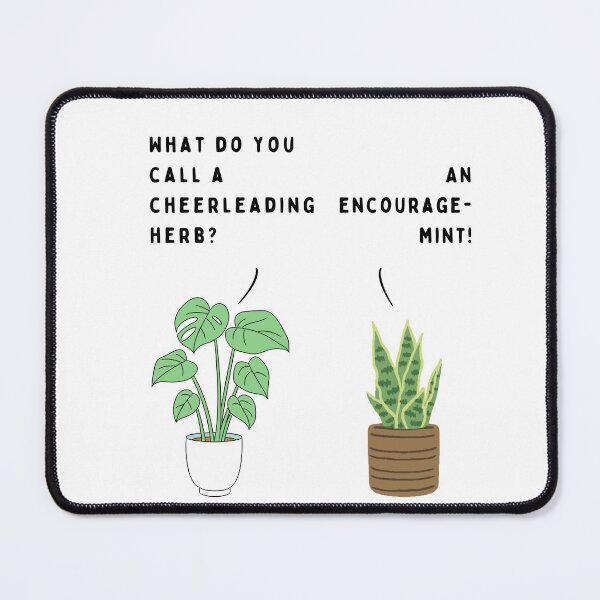 Item preview, Plant joke - What do you call a cheerleading herb? designed and sold by ani-eni.