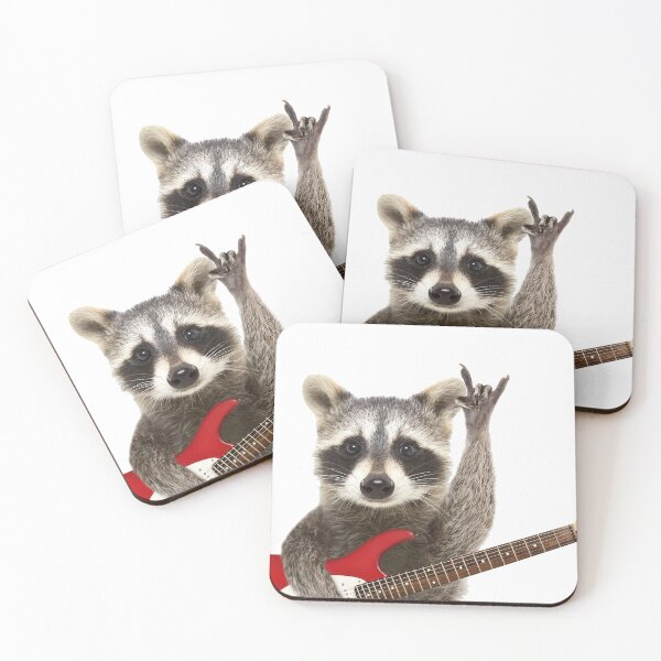 Item preview, Racoons can be rockers too designed and sold by Omniweb.app.