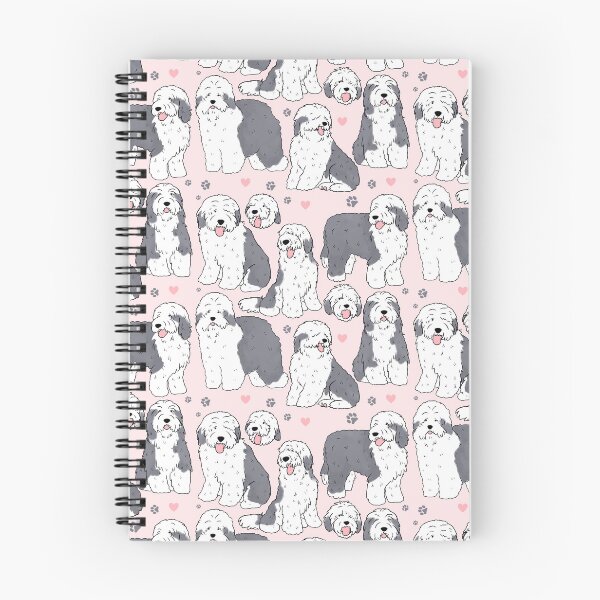 Item preview, Old English Sheepdog illustration pattern designed and sold by Yarafantasyart.